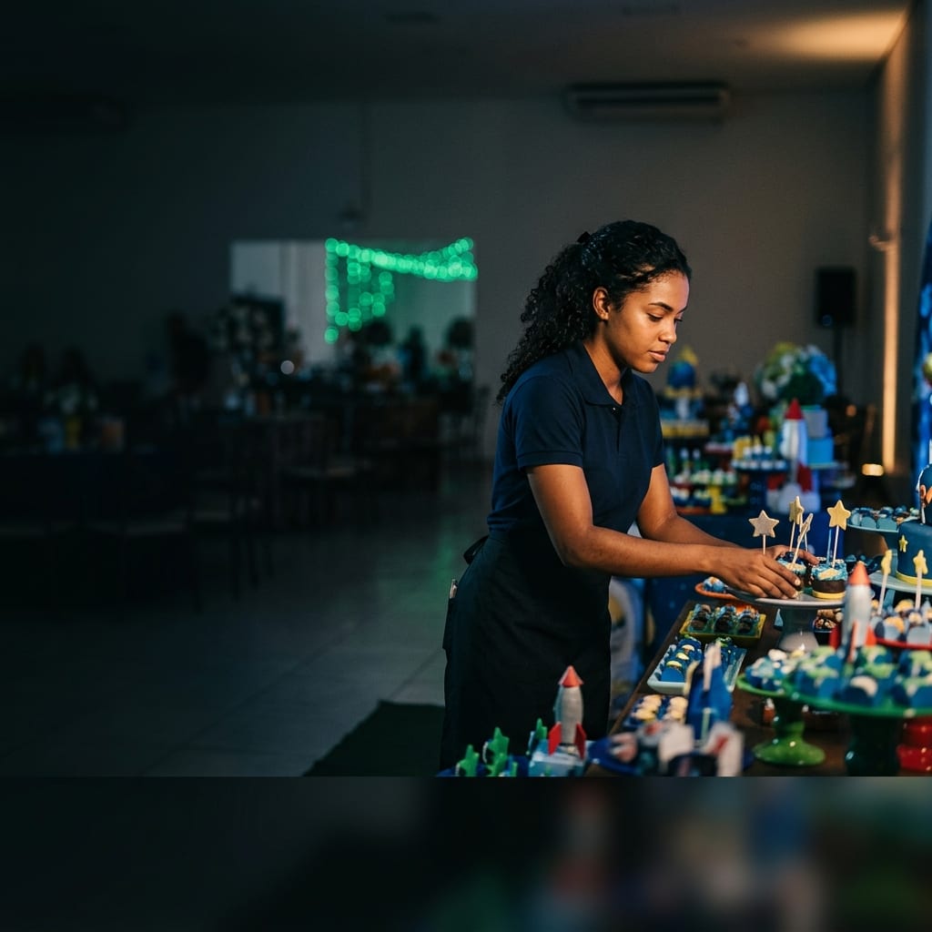 Buffet infantil enviando orçamentos com IA pelo WhatsApp
