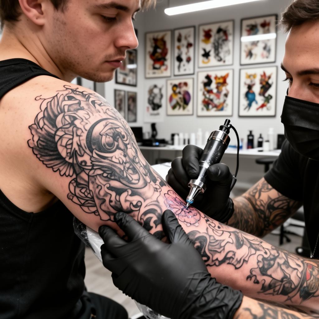 Estúdio de tatuagem com atendimento por IA