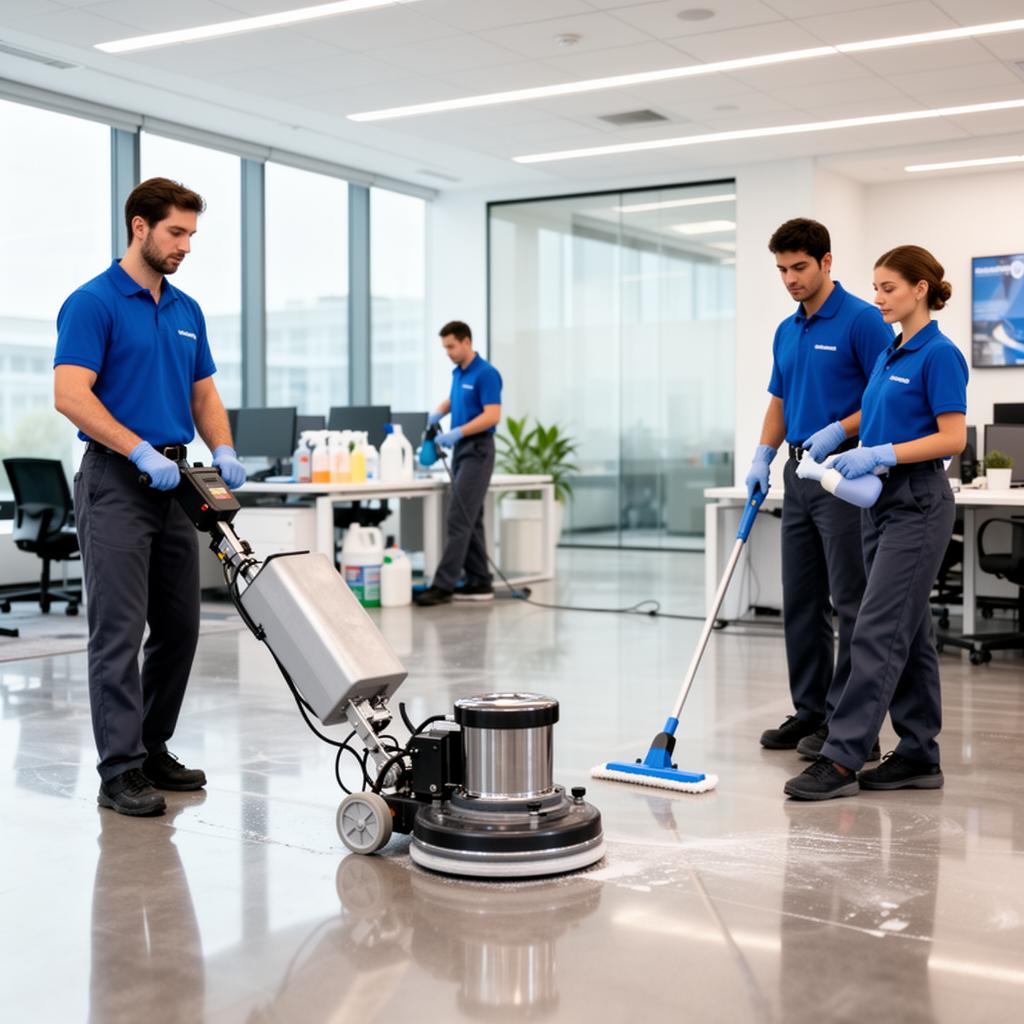 Empresa de limpeza comercial com IA