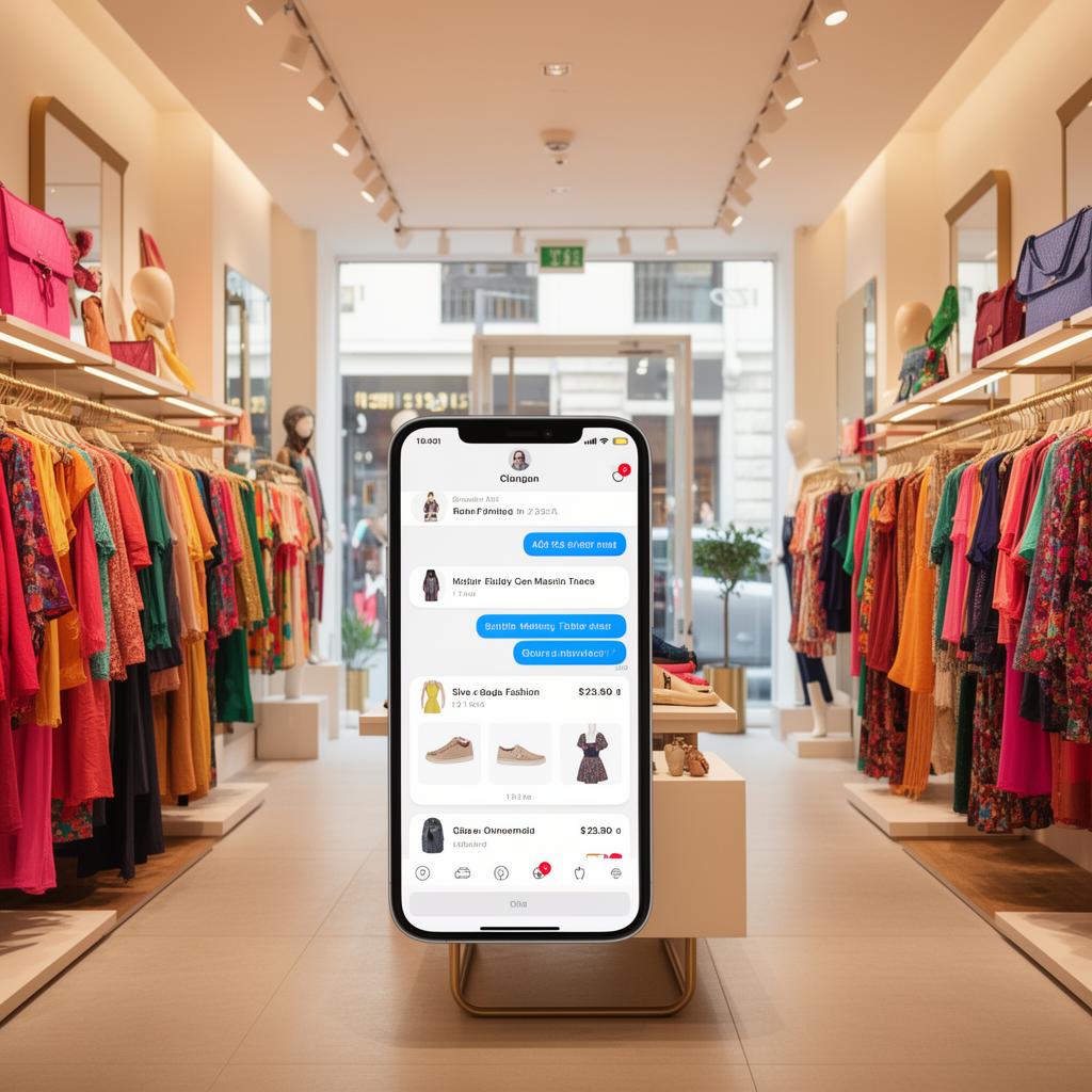 Loja de roupas com atendimento por IA