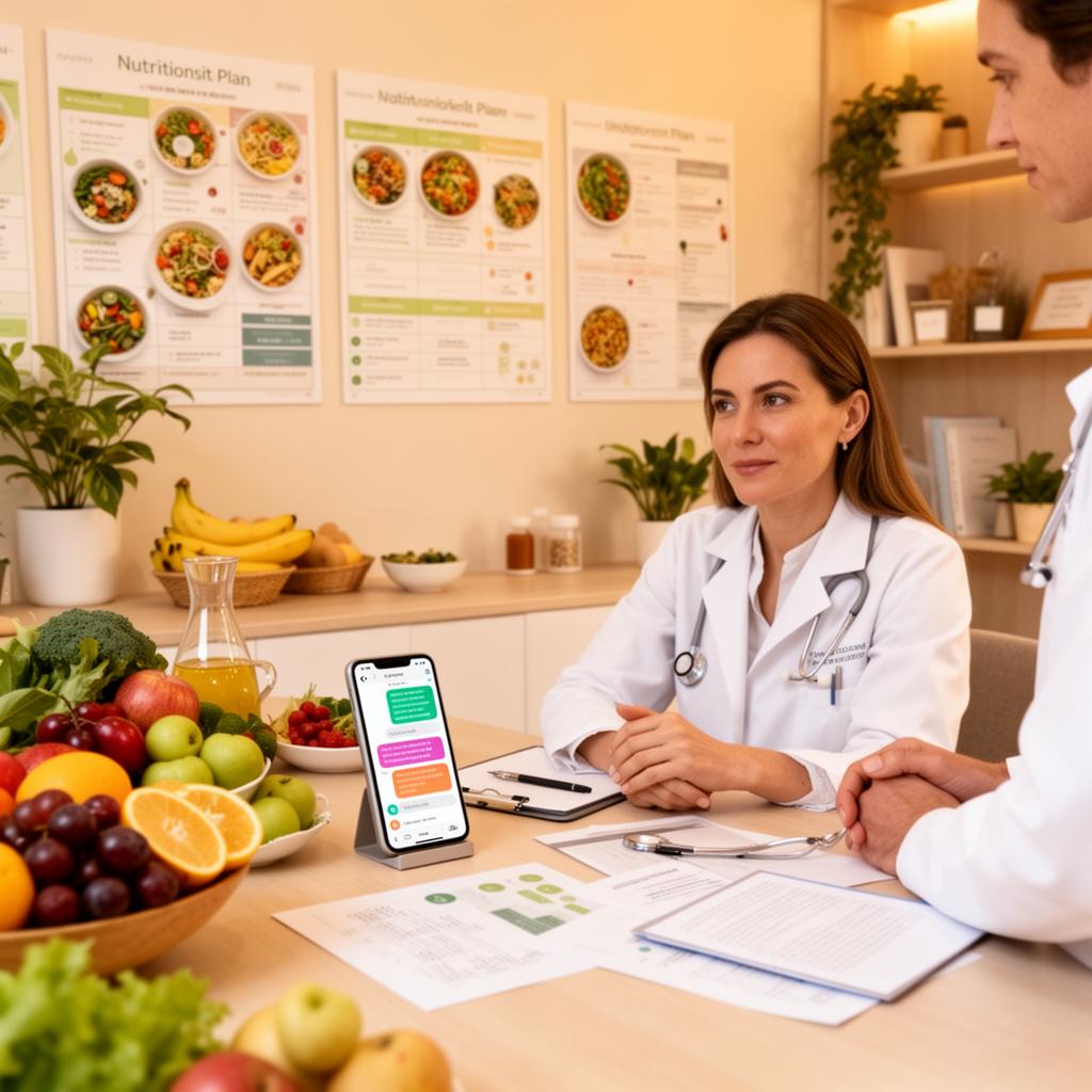 Nutricionista com atendimento por IA